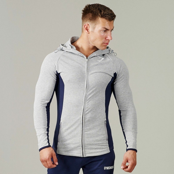 Gymshark Pioneer Zip Hoodie Grey 